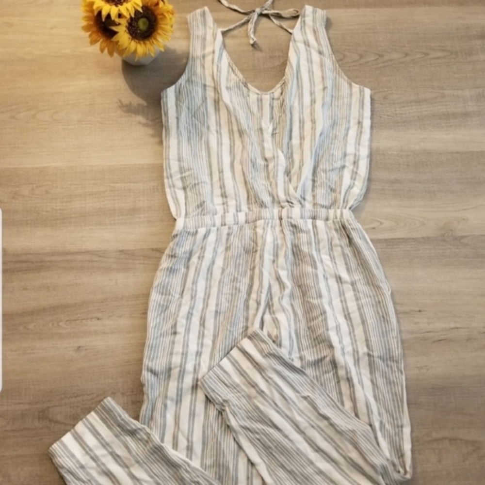 NWOT Cloth & Stone Tank Jumpsuit Tie Back